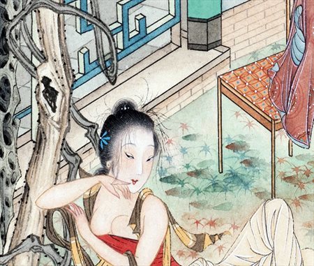 布拖县-胡也佛浣纱图，风情万种，惹人怜爱, 与春宫秘戏作品同出一辙